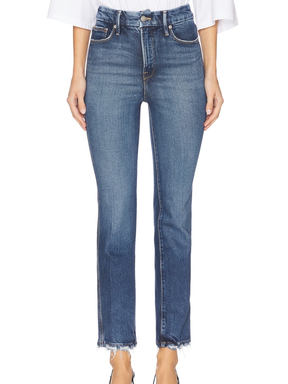 Good American Good Curve Straight Jeans in Indigo737